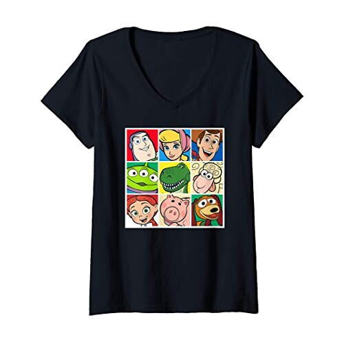 T-shirt Toy story rose col en v femme