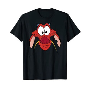 T-shirt Mushu - Mulan - noir homme/femme