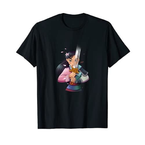 T-shirt Mulan noir homme/femme