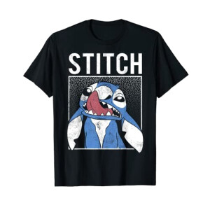 T-shirt Lilo - Stitch - noir homme/femme