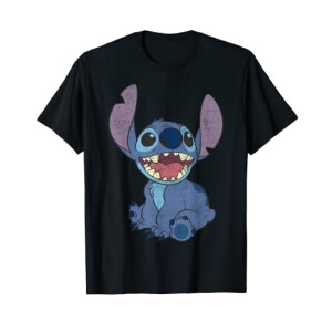 T-shirt Lilo - Stitch - noir homme/femme