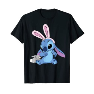 T-shirt Lilo - Stitch - noir homme/femme