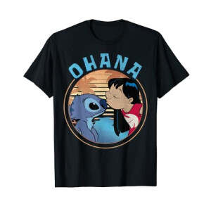 T-shirt Lilo - Stitch - noir homme/femme