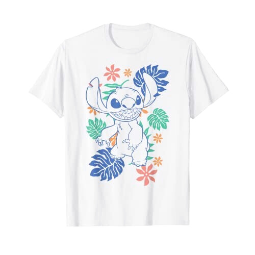 T-shirt Lilo - Stitch - blanc homme/femme