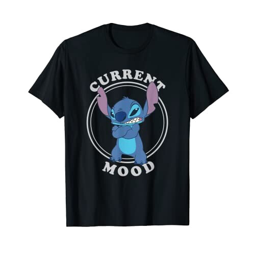 T-shirt Lilo - Stitch - noir homme/femme