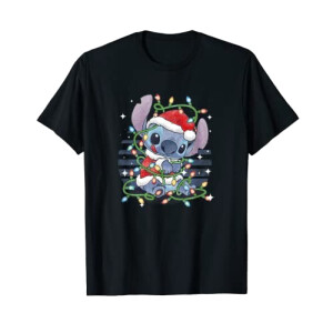 T-shirt Lilo - Stitch - noir homme/femme