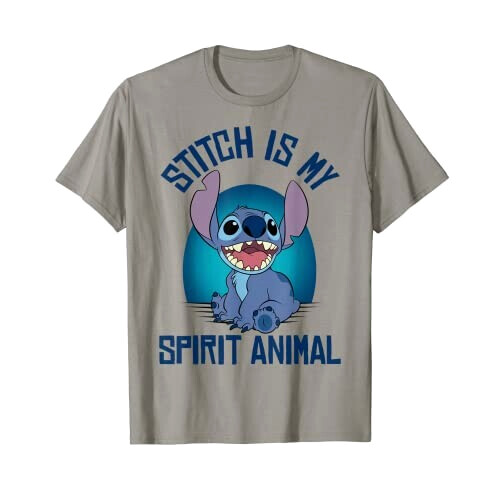 T-shirt Lilo - Stitch - gris homme/femme