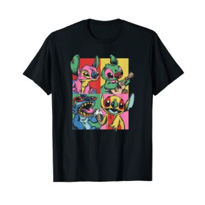 T-shirt Lilo - Stitch - noir homme/femme