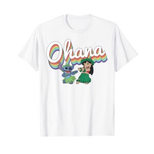 T-shirt Lilo - Stitch - blanc homme/femme