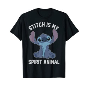 T-shirt Lilo - Stitch - noir homme/femme