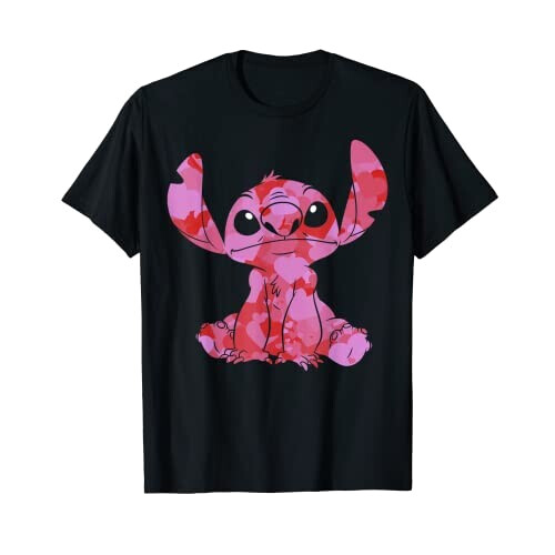 T-shirt Lilo - Stitch - noir homme/femme