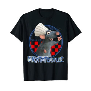 T-shirt Ratatouille noir homme/femme