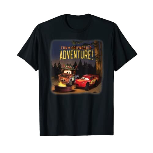 T-shirt Cars noir homme/femme