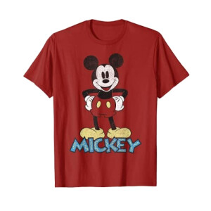 T-shirt Mickey rouge homme/femme