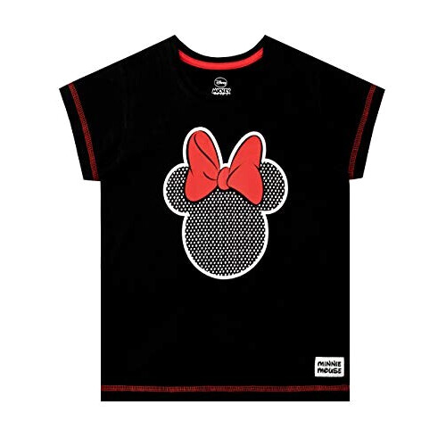 T-shirt Minnie noir fille