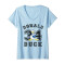 T-shirt Donald gris col en v femme - miniature