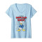 T-shirt Donald gris col en v femme - miniature