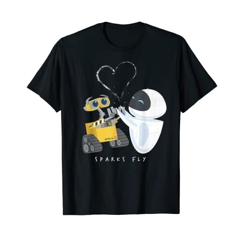 T-shirt EVE - WALL-E - noir homme/femme