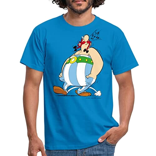 T-shirt Obélix - Astérix - bleu royal homme