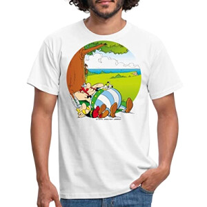 T-shirt Obélix, Idéfix - Astérix - blanc homme