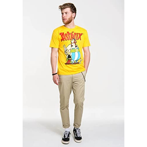 T-shirt Obélix, Idéfix, Romain - Astérix - jaune homme/femme variant 0 