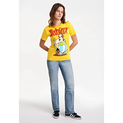 T-shirt Obélix, Idéfix, Romain - Astérix - jaune homme/femme variant 3 