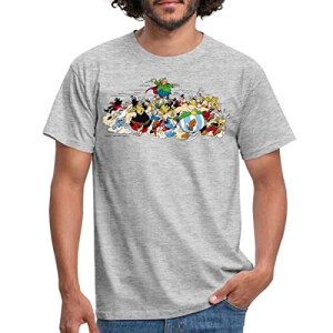 T-shirt Obélix, Romain - Astérix - gris chiné homme