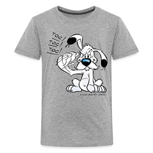 T-shirt Obélix, Idéfix - Astérix - gris chiné homme/femme