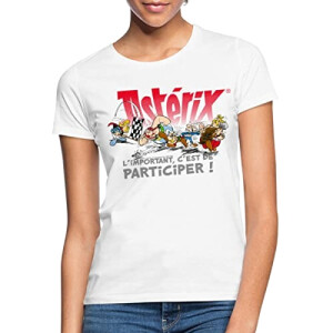 T-shirt Obélix, Cétautomatix, Agecanonix - Astérix - blanc femme