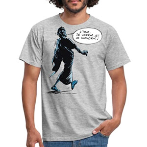 T-shirt Obélix, Jules César - Astérix - gris chiné homme