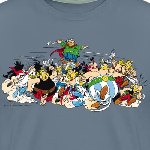T-shirt Obélix, Romain - Astérix - gris bleu homme variant 0 