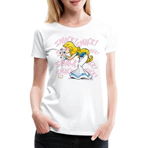 T-shirt Obélix, Idéfix, Falbala - Astérix - blanc femme