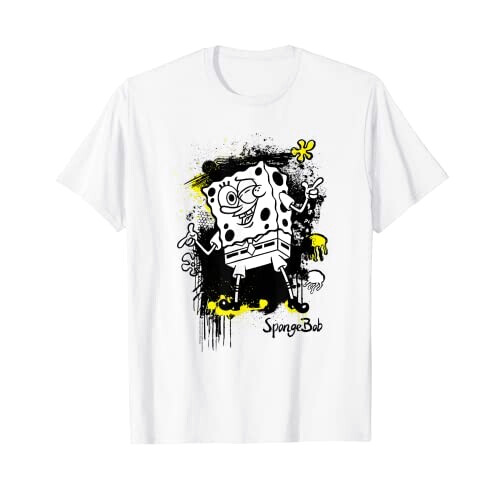 T-shirt Bob l'éponge blanc homme/femme