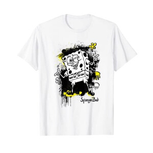 T-shirt Bob l'éponge blanc homme/femme