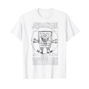 T-shirt Bob l'éponge blanc homme/femme