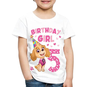 T-shirt Ryder, Skye - Pat patrouille - blanc fille/garçon