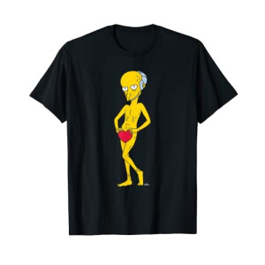 T-shirt Charles Montgomery Burns - Simpsons - noir homme/femme