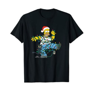 T-shirt Homer Simpson - Simpsons - noir homme/femme