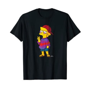 T-shirt Lisa Simpson - Simpsons - noir homme/femme