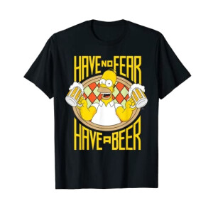 T-shirt Homer Simpson - Simpsons - noir homme/femme