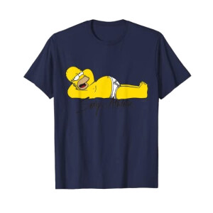 T-shirt Homer Simpson - Simpsons - bleu homme/femme