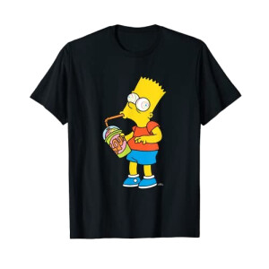 T-shirt Bart Simpson - Simpsons - noir homme/femme