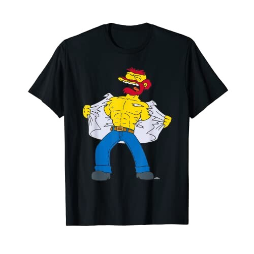 T-shirt Simpsons noir homme/femme