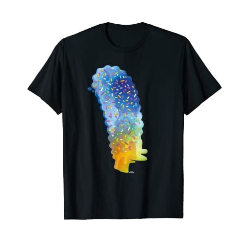 T-shirt Marge Simpson - Simpsons - noir homme/femme