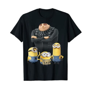 T-shirt Les minions noir homme/femme