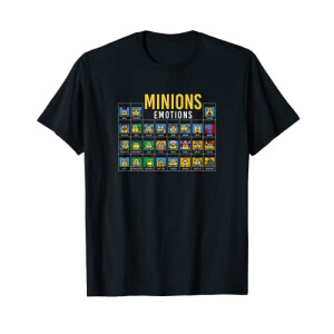 T-shirt Les minions noir homme/femme