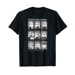 T-shirt Les minions noir homme/femme