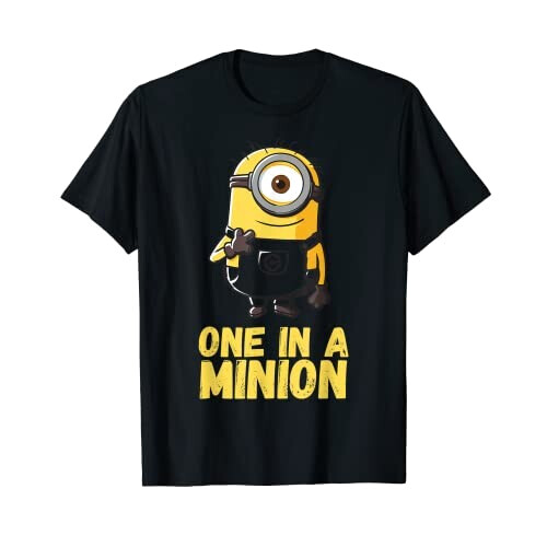 T-shirt Les minions noir homme/femme