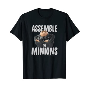 T-shirt Gru - Les minions - noir homme/femme