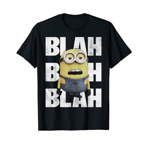 T-shirt Les minions noir homme/femme